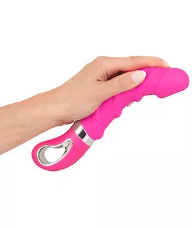 Sweet Smile Warming Soft Vibrator Pink - 8.9 Inch