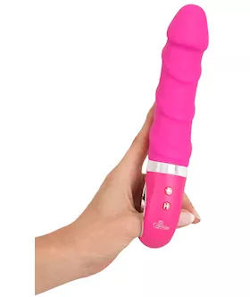 Sweet Smile Warming Soft Vibrator Pink - 8.9 Inch