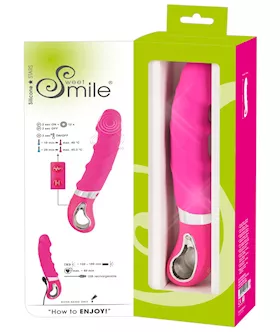 Sweet Smile Warming Soft Vibrator Pink - 8.9 Inch