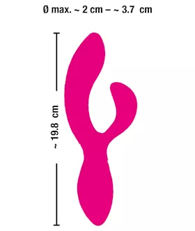 Sweet Smile Bendable Rabbit Vibrator - 7.8 Inch