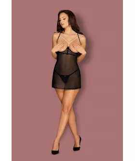 Obsessive Pearlove - Chemise And Thong 