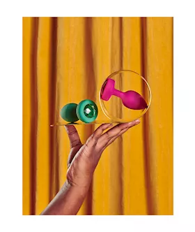 B-vibe Vibrating Jewel Plug - 3.8 Inch