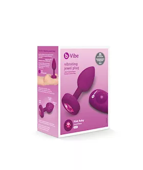 B-vibe Vibrating Jewel Plug - 3.8 Inch