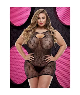Lace Flora Mini Dress