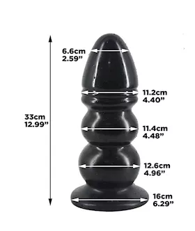 Tiered Giant 13 Inch Dildo Plug