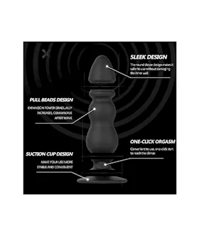 Obsidian Anal Plug Vibrator