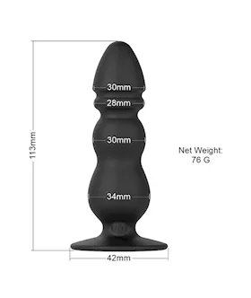 Obsidian Anal Plug Vibrator