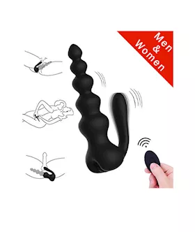 Obsidian Anal Beads Vibrator