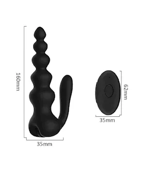 Obsidian Anal Beads Vibrator