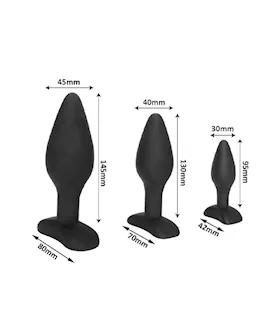 Obsidian Butt Plugs 3 Piece Set