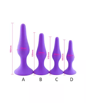 Orchid Butt Plugs 4 Piece Set