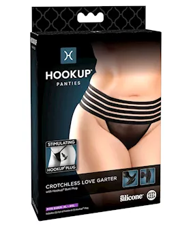 Butt Plug Crotchless Panties  OSXL
