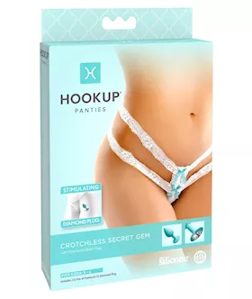 Hookup Panties Crotchless Secret Gem