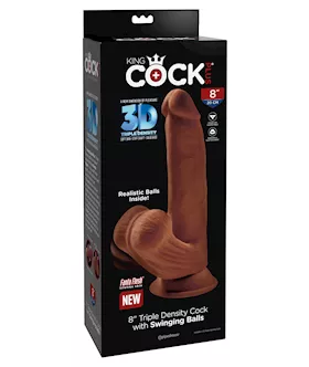 King Cock Plus Triple Density Cock With Swinging Balls