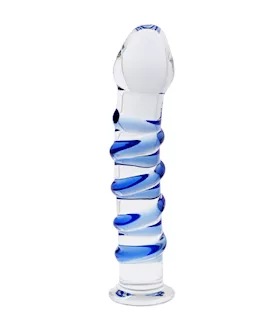 Lucent Twirl Glass Massager