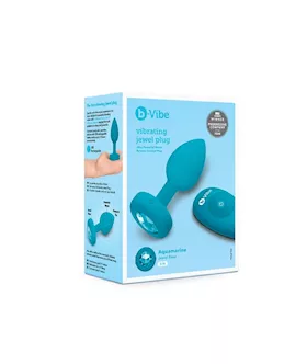 B-vibe Vibrating Jewel Plug - 3.8 Inch