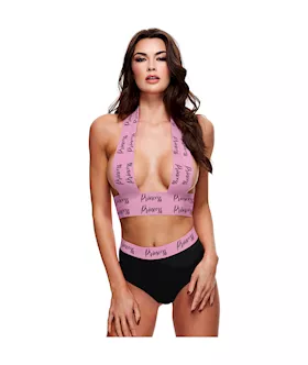 Princess Logo Strap Bra And Panty Set