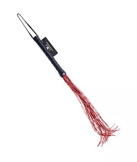 Bound X Leather Cord Flogger With Calfskin Handle