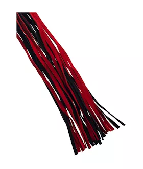 Bound X Suede Flogger With Metal Handle And Chain