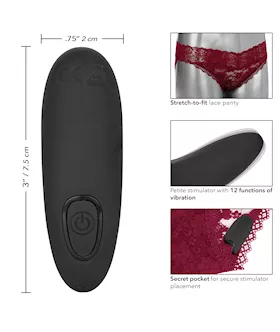 Remote Control Lace Panty Set - L/xl