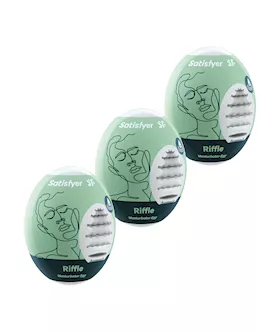 Satisfyer Masturbator Eggs - Set Of 3 - Riffle