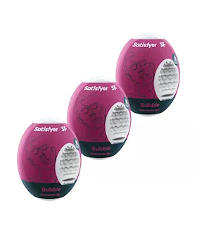 Satisfyer Masturbator Eggs - Set Of 3 - Bubble