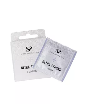 Share Satisfaction Ultra Strong Condom - 3 Pack