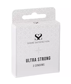 Share Satisfaction Ultra Strong Condom - 3 Pack