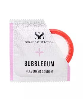 Share Satisfaction Bubblegum Flavoured Condom - 3 Pack
