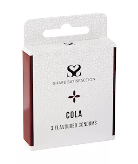 Share Satisfaction Cola Flavoured Condoms - 3 Pack