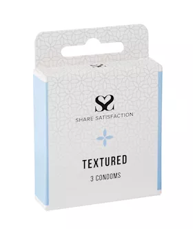 Share Satisfaction Textured Condoms - 3 Pack