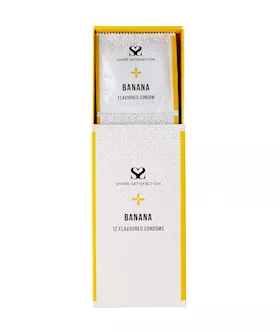 Share Satisfaction Banana Flavoured Condoms - 12 Pack