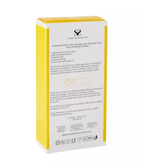 Share Satisfaction Banana Flavoured Condoms - 12 Pack