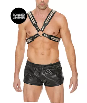 Mens Pyramid Stud Body Harness