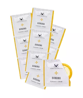 Share Satisfaction Banana Flavoured Condoms  100 Bulk Pack