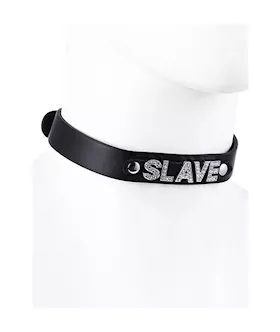 Rhinestone Slave Collar