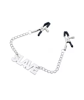Slave Chained Nipple Clamps
