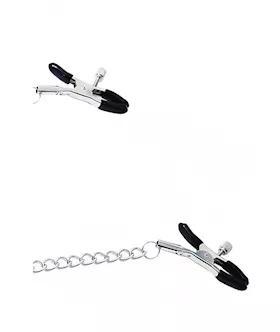 Slave Chained Nipple Clamps