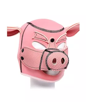 Pig Play Hood With Detachable Snout