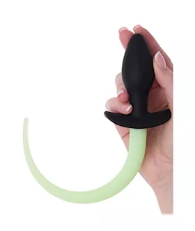 Glow In The Dark Dog Tail Butt Plug