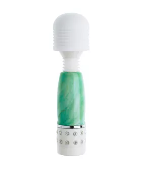 Mini Diamond Wand - Green Marble
