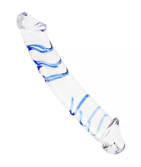 Lucent Double Ended Swirl Glass Dildo