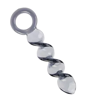 Lucent Twirl Glass Anal Massager