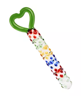 Lucent Dotted Glass Massager