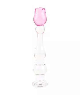 Lucent Flower Glass Dildo