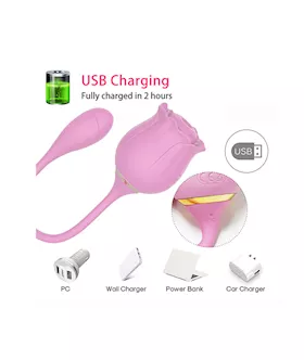 Regal Rose Sucking Vibrator With Egg Vibrator