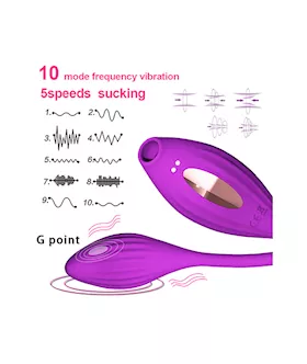 Tornado Sucking Vibrator With Egg Vibrator