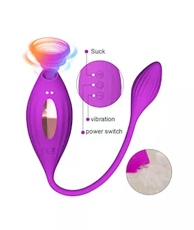 Tornado Sucking Vibrator With Egg Vibrator