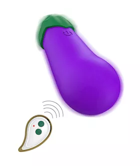 Remote Controlled Eggplant Vibrator