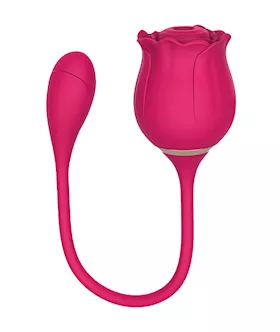Romantic Rose Sucking Vibrator With Egg Vibrator